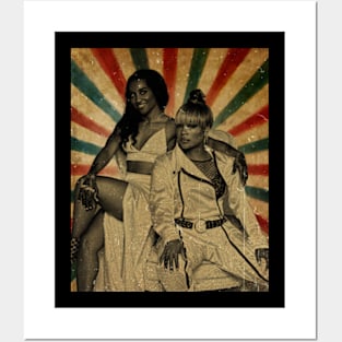 TLC & Shaggy Tour 2023 - Photo Vintage Retro Look Fan Design Posters and Art